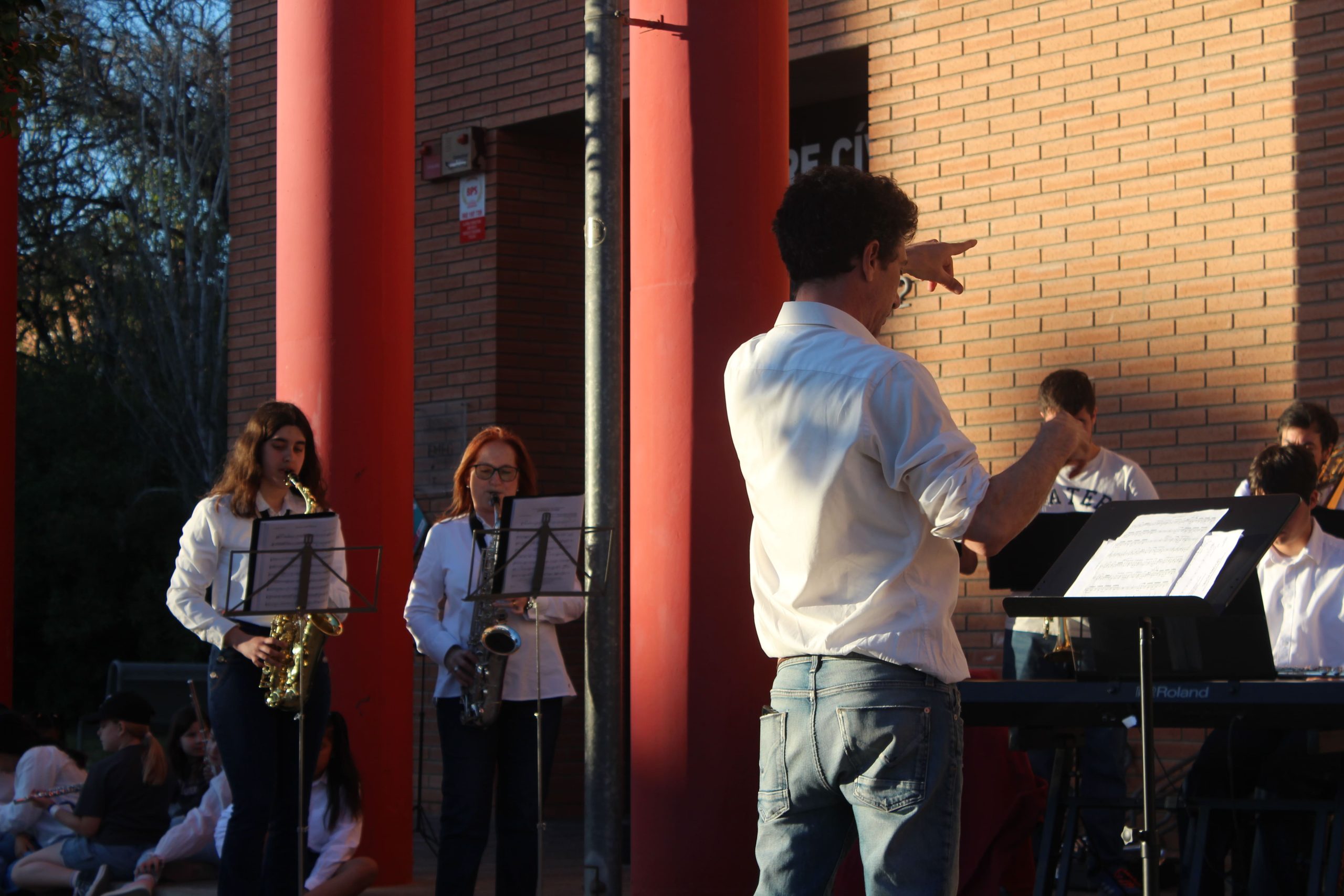 Assaig musical a l'escola